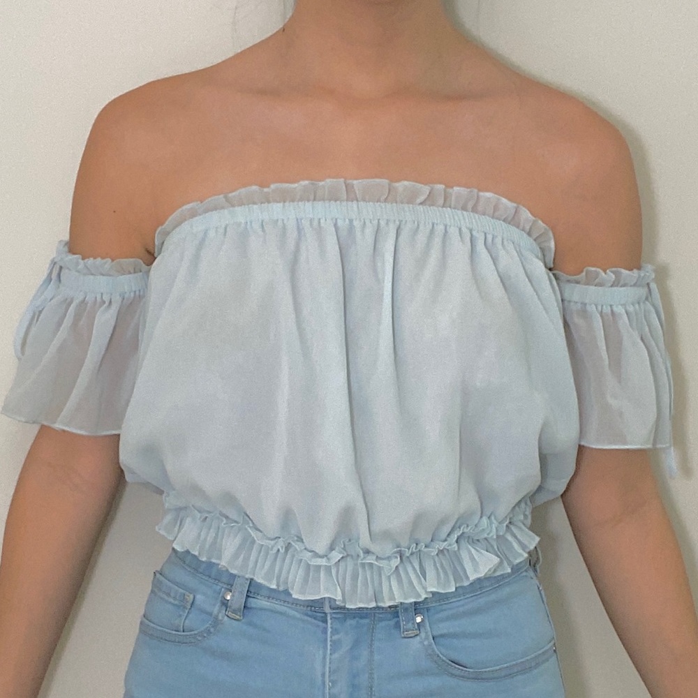 Cute off shoulder summer top